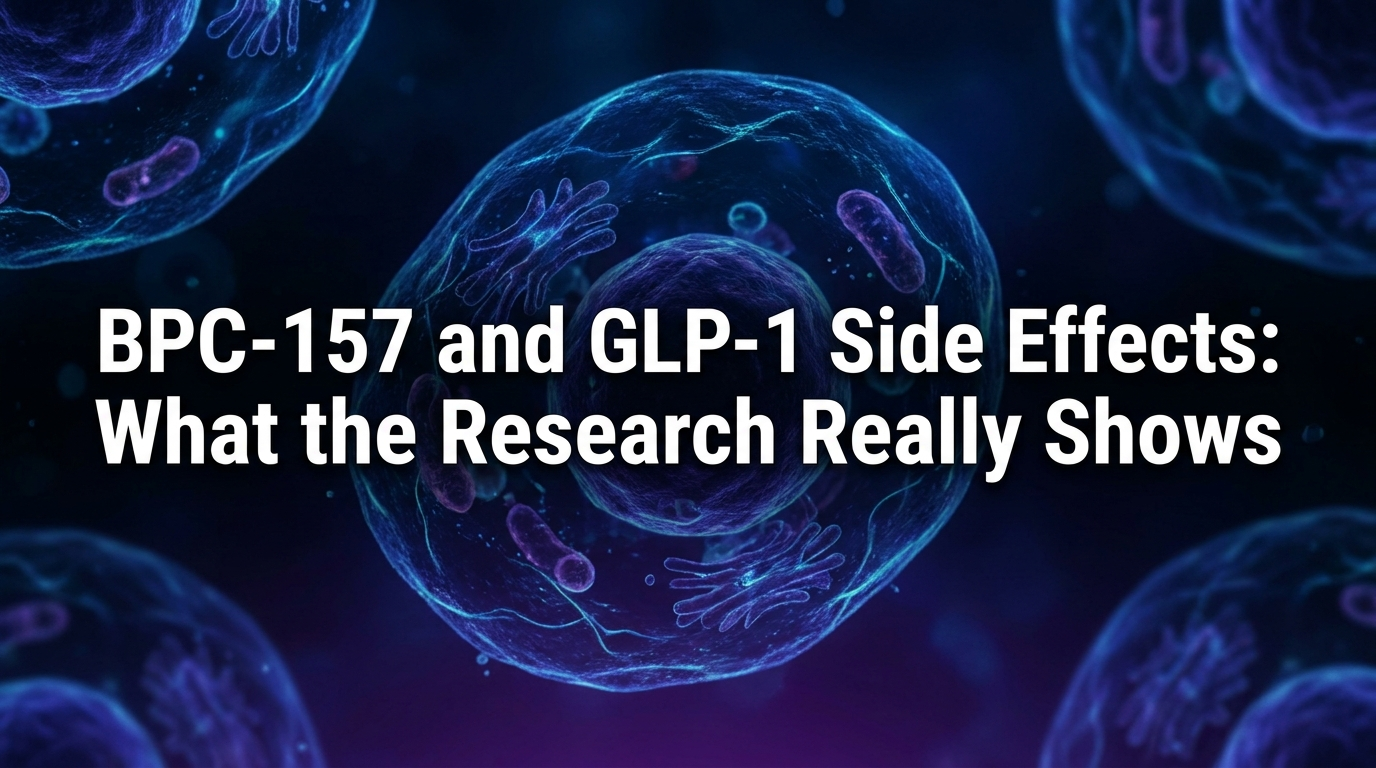 BPC-157 and GLP-1 Side Effects: What the Research Really Shows | PeptIQ Blog | PeptIQ BPC-157 and GLP-1 Side Effects: What the Research Really Shows | PeptIQ Blog | PeptIQ